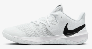 Women's Nike HperSpeed Court, white and black.