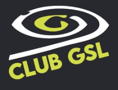 Club GSL's logo, yellow and white.