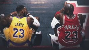 Lebron facing Michael Jordan